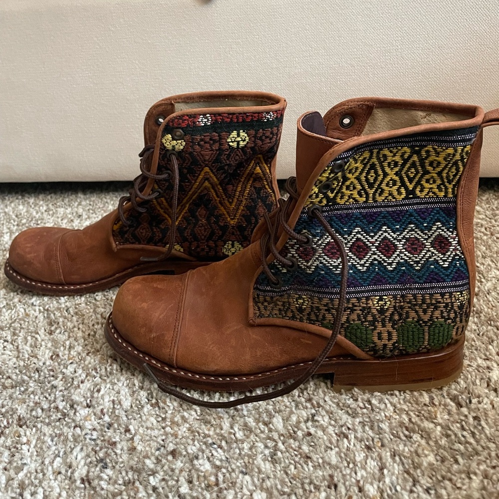 Teysha Handmade Custom Leather Peace Boots